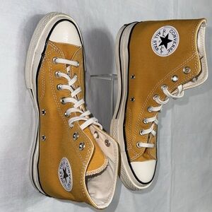 Converse Orange Chuck Taylor All Star Hi-Tops Sneakers Size Men's 9 / Women's 11